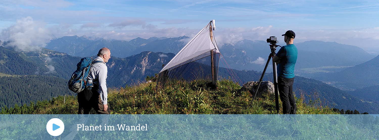 Berge mit zwei Männern